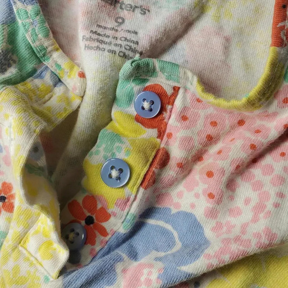 Carter's 9M Baby Girl 100% Cotton Floral Matching Dress and Bloomer Outfit - Picture 6 of 12